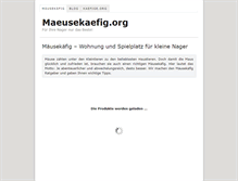Tablet Screenshot of maeusekaefig.org
